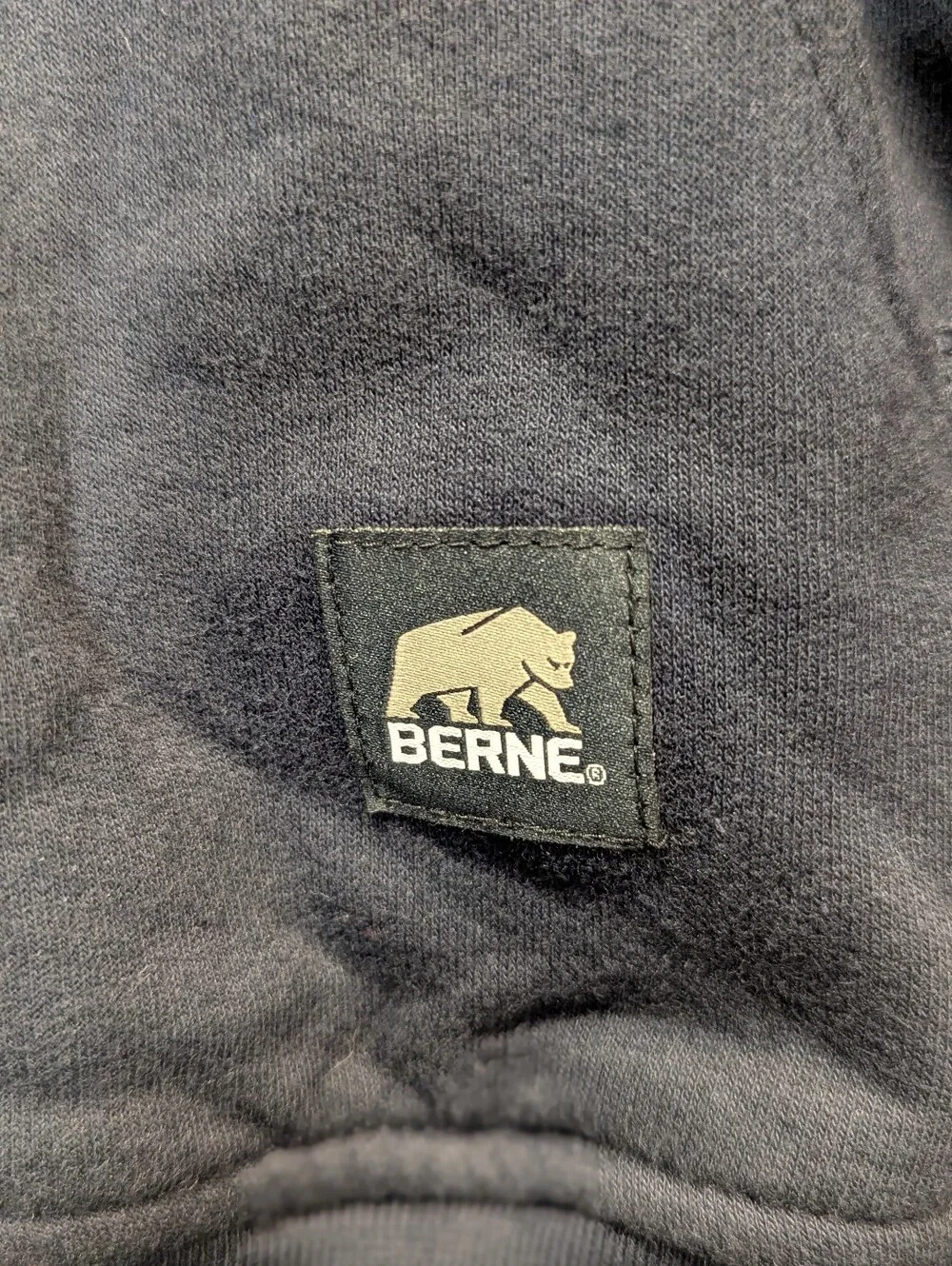 Berne Men's Quarter Zip-Up Hooded Thermal Sweatshirt Size XL